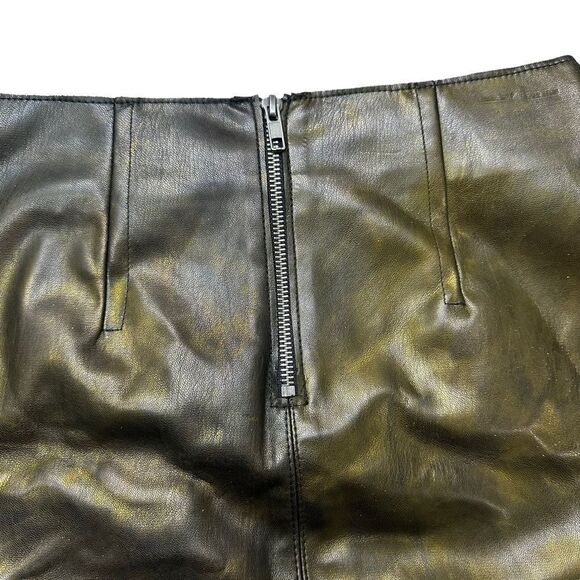 NWT Bailey 44 Bronze Metallic Chew the Scenery mini skirt - Picture 4 of 8